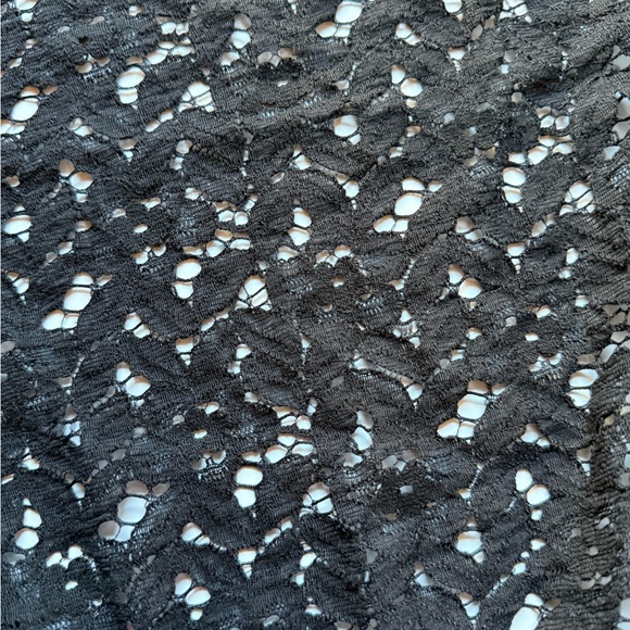 Elegant Black Lace Infinity Scarf - Picture 2 of 2